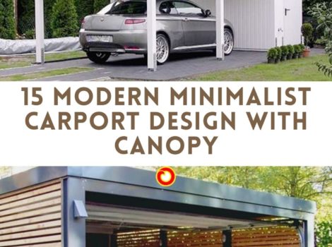 15 Modern Minimalist Carport Design With Canopy