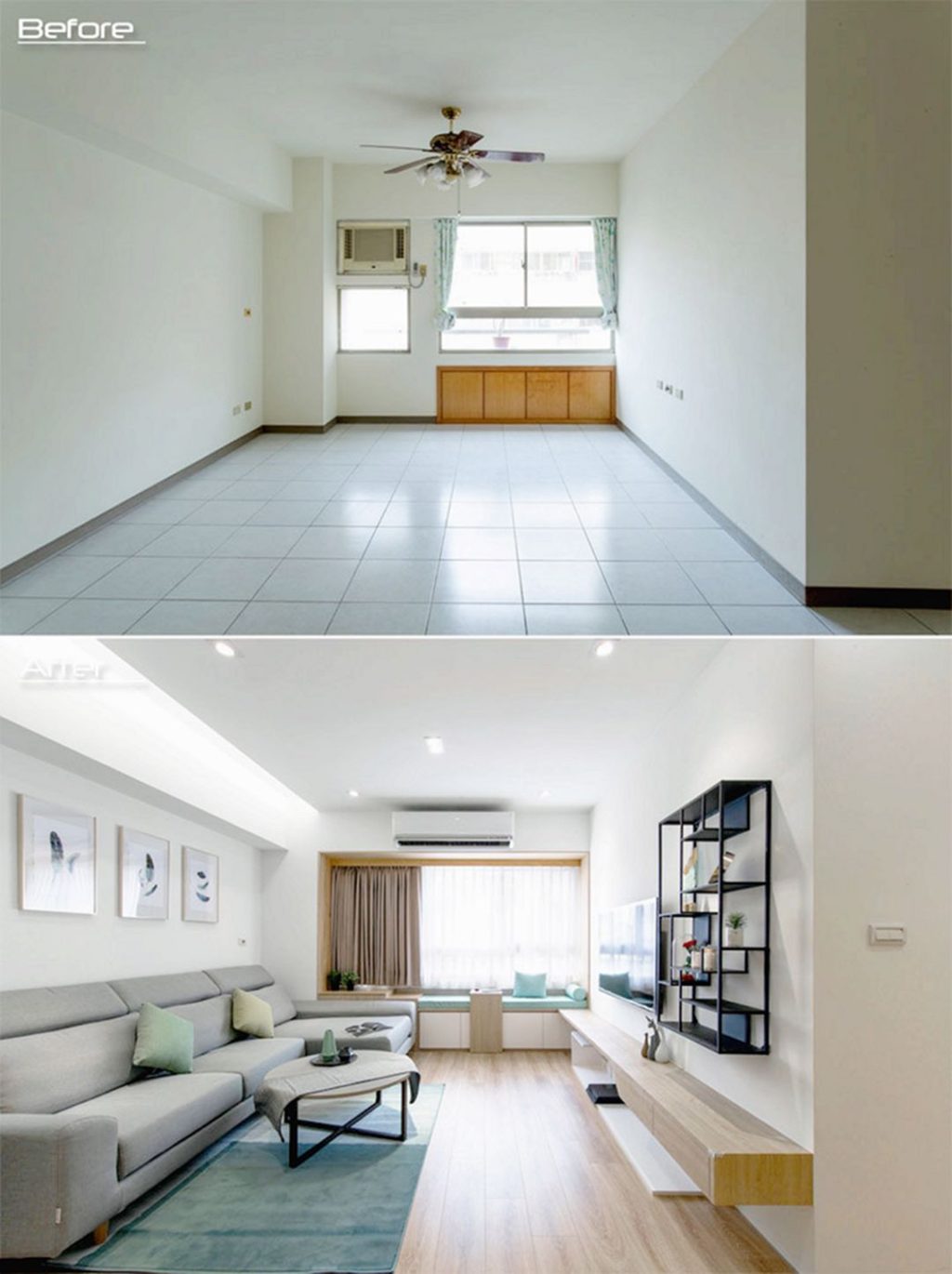 Before And After Apartment Interior Makeover