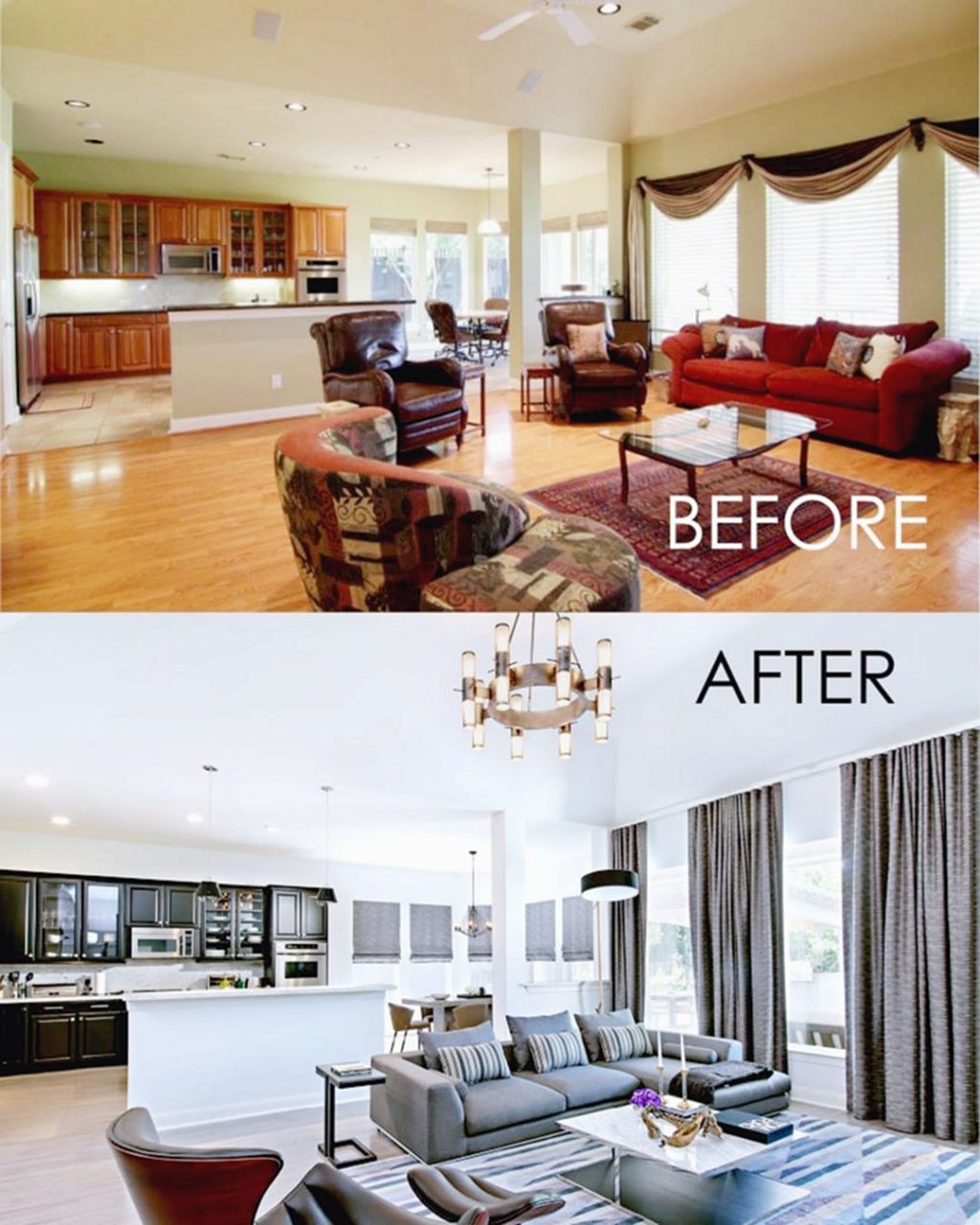 Elegant Before After Picture About Apartment Interior Renovation