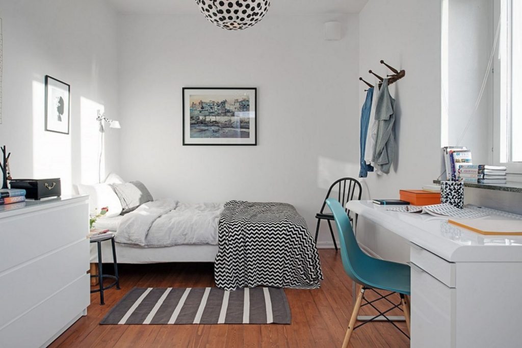 Small Scandinavian Bedroom
