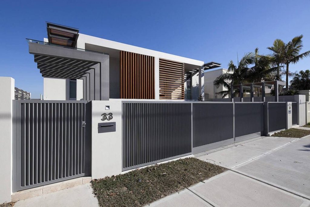 Designs Modern Duplex Fence