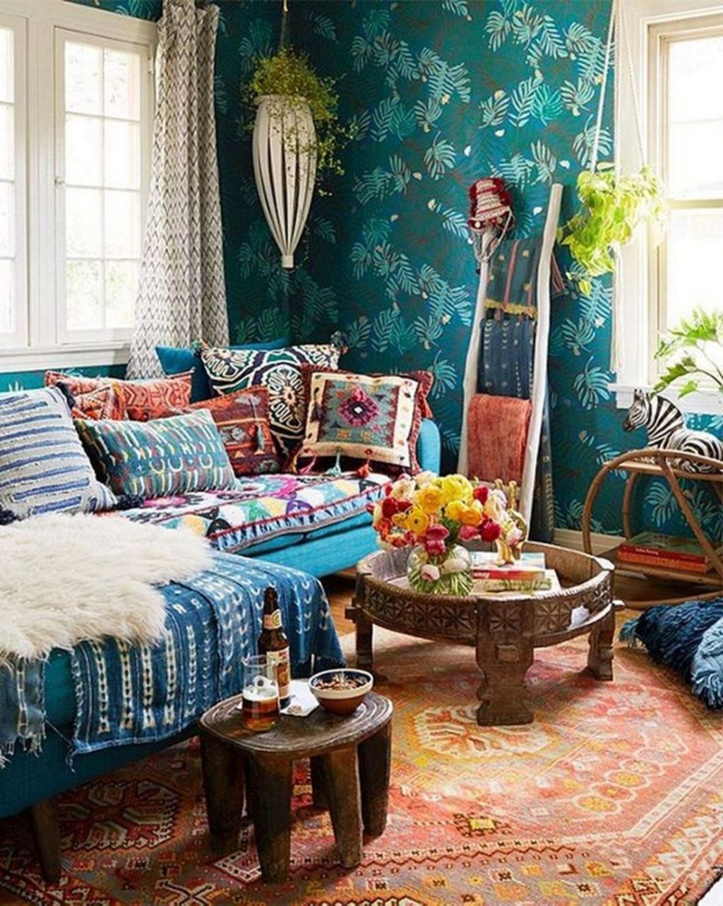 Modern Rustic Bohemian Living Room
