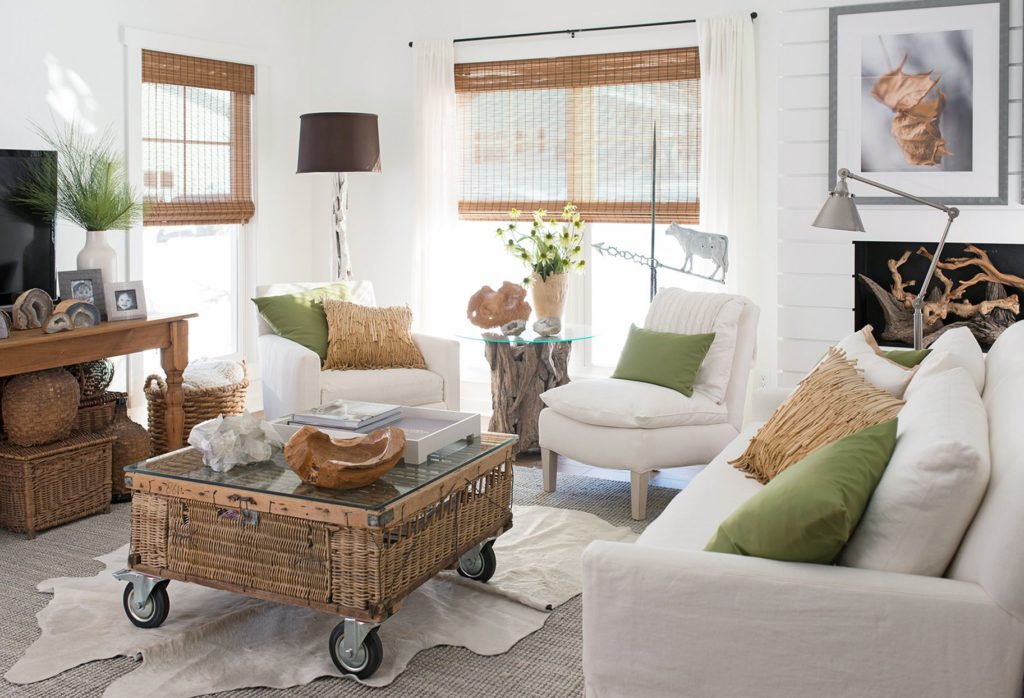 Farmhouse Brown Living Room Ideas