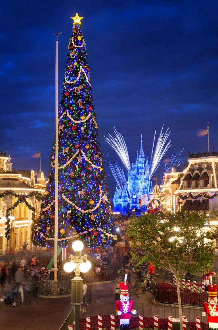 Christmas Magic Kingdom Disneyland Decor source WDWPrep School