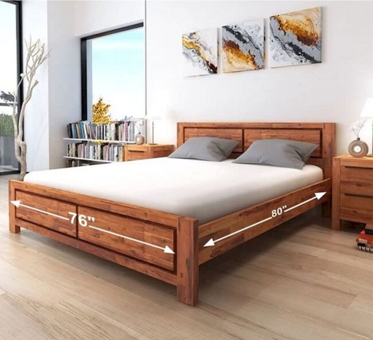King Size Wood Bed Design for twin via LooksGud